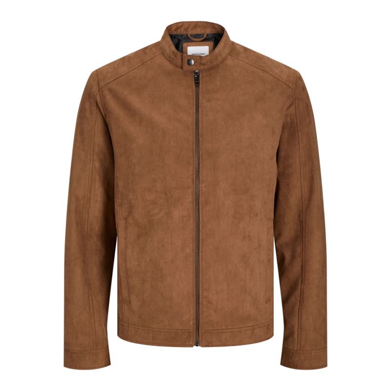 lupin-wear-ca-jack-jones-jjedylan-clean-jacket-noos-12261197-cognac-synthetic-suede-jacket-1936066 JackJones JJEDYLAN CLEAN JACKET NOOS 12261197 COGNAC synthetic suede jacket - Image 1
