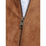 JackJones JJEDYLAN CLEAN JACKET NOOS 12261197 COGNAC synthetic suede jacket - Image 6