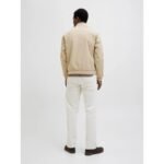 JackJones mens jacket JPRBLUBRAD BOMBER JACKET SN 12273393 WHITE PEPPER - Image 4