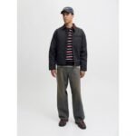 JackJones pilot jacket JORNORREBRO WORKER JACKET 12282903 BLACK/CORDUROY C - Image 2