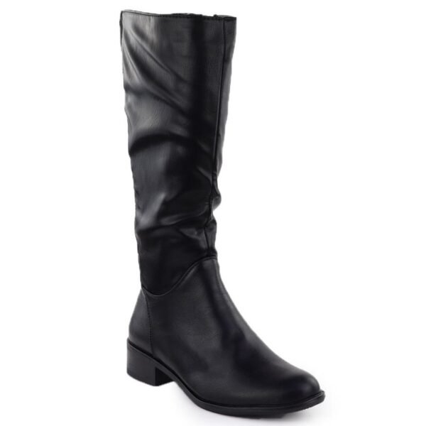 Jezzi ASA198-19 womens black leather boots