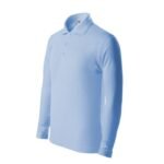 Kids Pique Polo LS Polo Shirt (Blue)