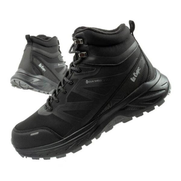 Lee Cooper mens winter hiking boots, insulated, waterproof, black