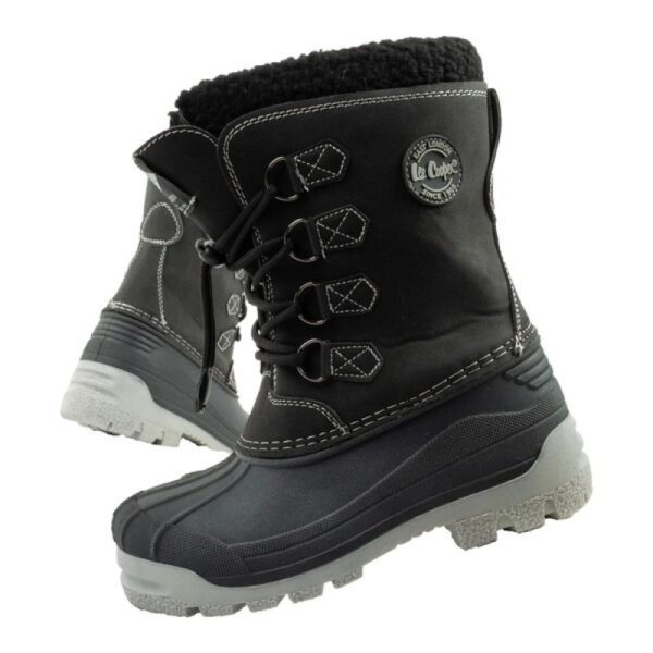 Lee Cooper winter boots childrens insulated snow boots for boys black