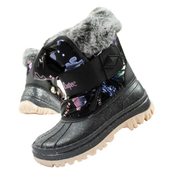 Lee Cooper winter boots childrens insulated snow boots for girls black