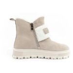 Lee Cooper womens boots winter boots fashionable sheepskin insulated leather beige - Image 4