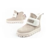 Lee Cooper womens boots winter boots fashionable sheepskin insulated leather beige - Image 8