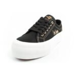 Lee Cooper womens sneakers platform black with gold - Image 3