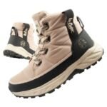 Lee Cooper womens winter hiking shoes, insulated, beige, black