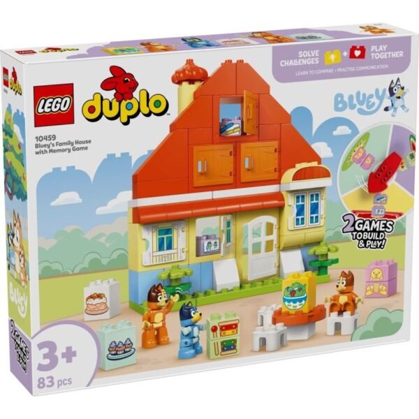 LEGO DUPLO Bluey 10459 Blues Family House with Memory Game
