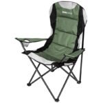 LUX FOLDING CAMPING CHAIR 60X60X105CM GREEN-BLACK - Image 2