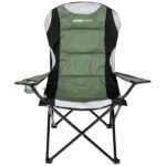 LUX FOLDING CAMPING CHAIR 60X60X105CM GREEN-BLACK - Image 3