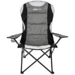 LUX FOLDING CAMPING CHAIR 60X60X105CM GREY-BLACK - Image 4