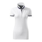 Malfini Collar Up W MLI-25700 White Polo Shirt - Image 2