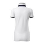 Malfini Collar Up W MLI-25700 White Polo Shirt - Image 3