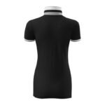 Malfini Collar Up W MLI-25701 Black Polo Shirt - Image 3