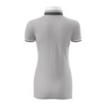 Malfini Collar Up W MLI-257A4 Silver Gray Polo Shirt - Image 3