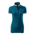 Malfini Collar Up W Polo Shirt MLI-25793 petrol blue - Image 3