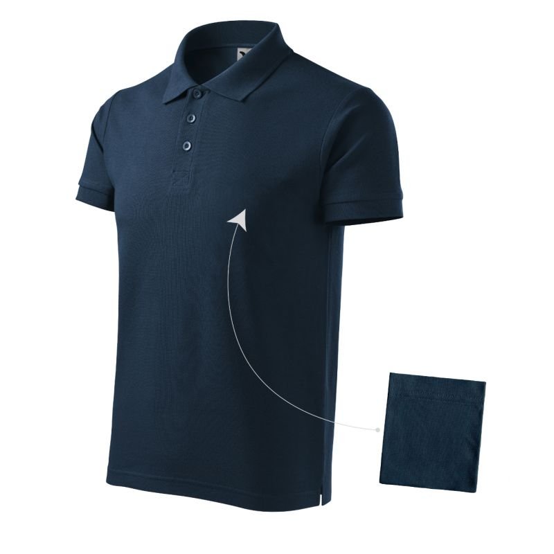 lupin-wear-ca-malfini-cotton-m-mli-21202-navy-blue-polo-shirt-910326 Malfini Cotton M MLI-21202 navy blue polo shirt - Image 1