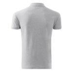 Malfini Cotton M MLI-21203 light gray melange polo shirt - Image 2