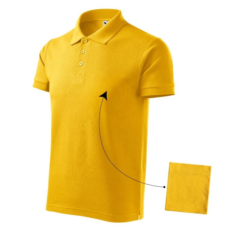 lupin-wear-ca-malfini-cotton-m-mli-21204-yellow-polo-shirt-910328 Malfini Cotton M MLI-21204 yellow polo shirt - Image 1