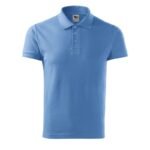 Malfini Cotton M MLI-21215 blue polo shirt - Image 3
