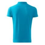 Malfini Cotton M MLI-21244 turquoise polo shirt - Image 2