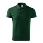 Malfini Cotton M MLI-212D3 dark green polo shirt - Image 2