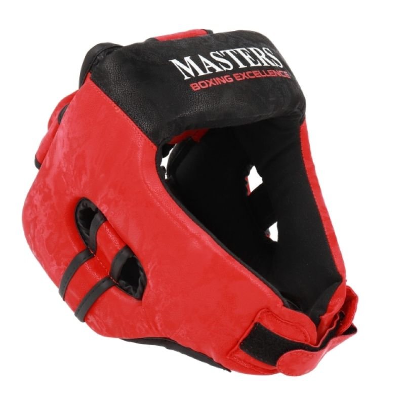 lupin-wear-ca-masters-kt-excellence-boxing-helmet-black-and-red-1825738 MASTERS KT-EXCELLENCE Boxing Helmet Black and Red - Image 1