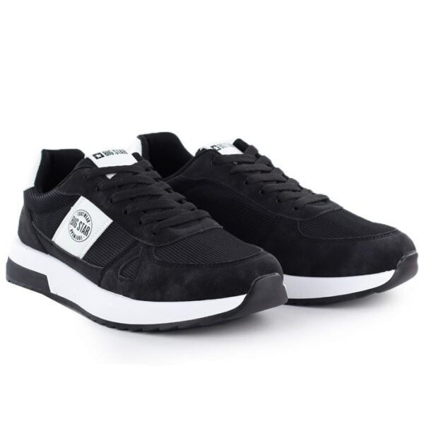 Mens casual black sneakers Big Star TT174352