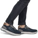 Mens casual navy blue sneakers Rieker 06100-15 - Image 6