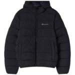 Mens Champion Hooded Jacket Black 221548 KK001 - Image 2