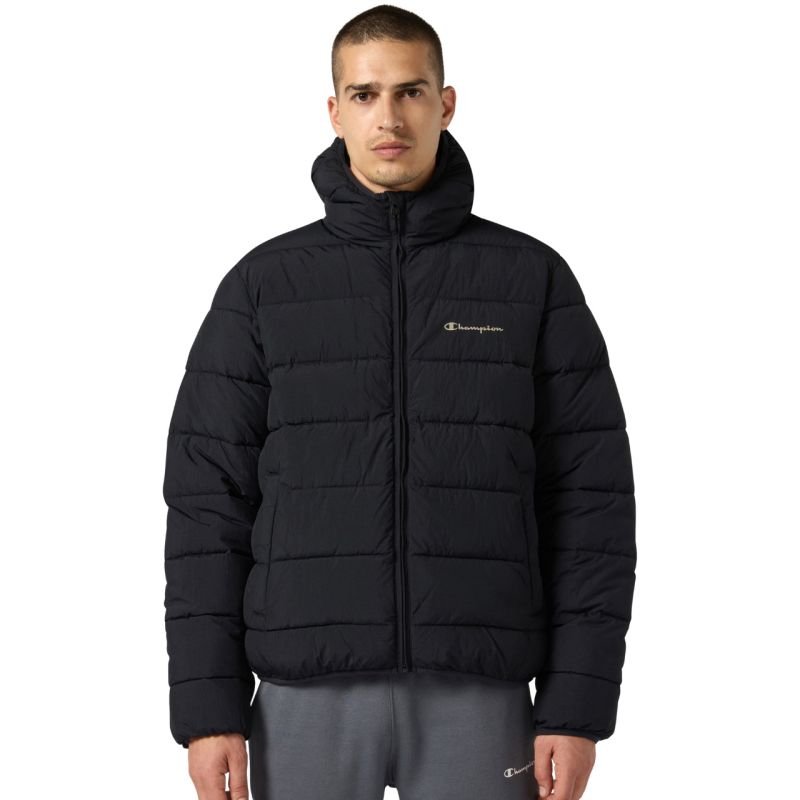 lupin-wear-ca-men-s-champion-hooded-jacket-black-221548-kk001-1819298 Mens Champion Hooded Jacket Black 221548 KK001 - Image 1