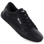 Mens low-top sneakers, eco-leather, black, Big Star TT174002