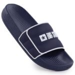 Mens navy blue Big Star beach pool flip-flops RR174A045