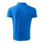 Mens Pique Polo Shirt (snorkel blue) - Image 3