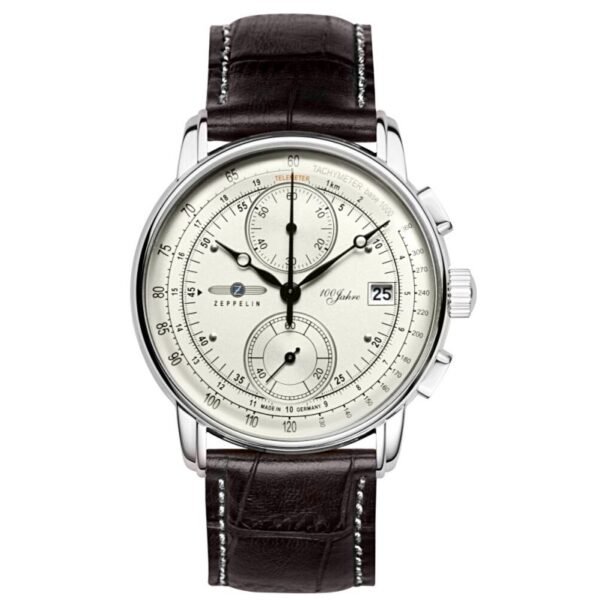 Mens Watch ZEPPELIN 100 Yahre Chronograph 8670-1 + BOX