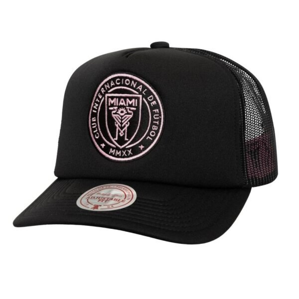 Mitchell Ness Inter Miami CF Trucker Cap HT10070-IMCBLCK