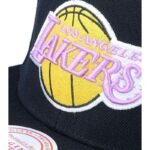 Mitchell Ness NBA Los Angeles Lakers Top Spot Snapback Hwc Lakers Cap HHSS2976-LALYYPPPBLCK - Image 4