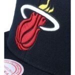 Mitchell Ness NBA Miami Heat Top Spot Snapback Hwc Heat Cap HHSS2976-MHEYYPPPBLCK - Image 5