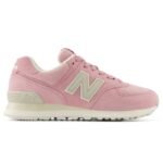 New Balance WL574 pink Lifestyle womens sneakers (WL574CSP) - Image 4