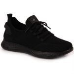 NEWS M EVE266A black textile sports shoes - Image 4