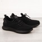 NEWS M EVE266A black textile sports shoes - Image 8