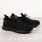 NEWS M EVE266A black textile sports shoes