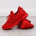 NEWS M EVE266B red textile sports shoes - Image 2