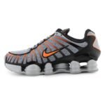 NIKE Nike Shox TL AV3595-011 LT Smoke Grey/Bright Mandarin - Image 4