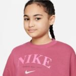 Nike Sportswear Trend Flc Crew Jr DV2563 633 sweatshirt - Image 3