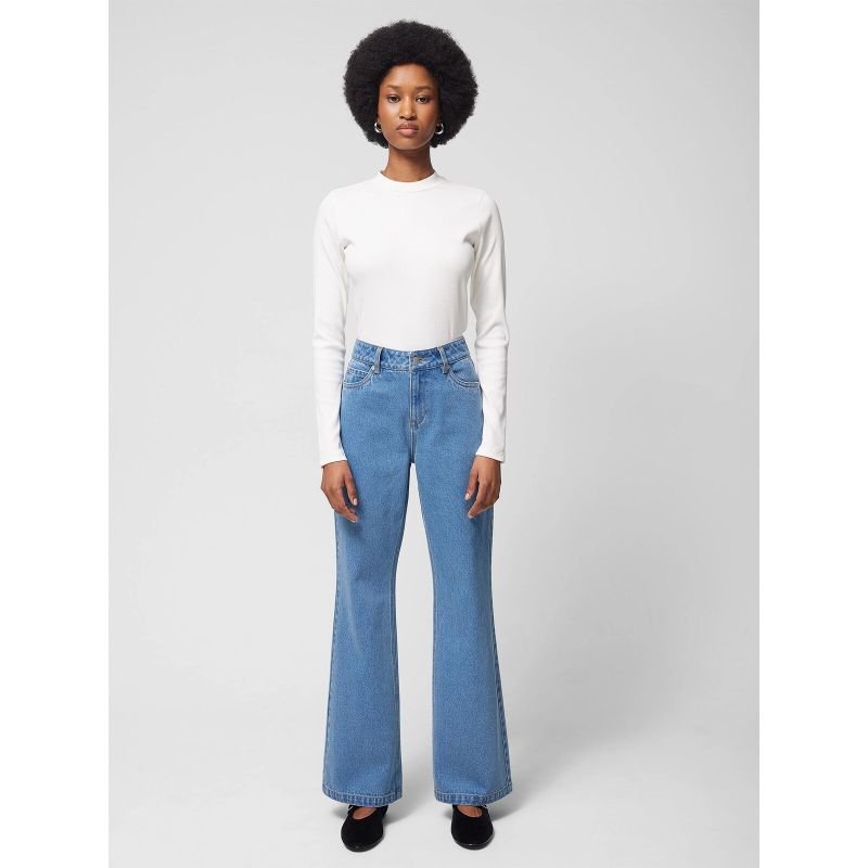 lupin-wear-ca-outhorn-women-s-flared-jeans-othwss24ttrof726-33s-1808703 Outhorn Womens Flared Jeans OTHWSS24TTROF726-33S - Image 1