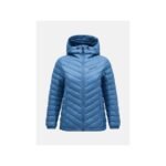 Peak Performance W Frost Down Hood Jacket Blue
