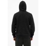 Puma mens black fashionable cotton kangaroo sports hoodie - Image 4